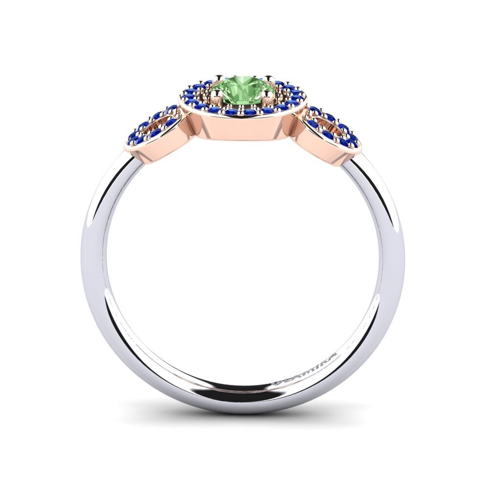 14k White & Rose Gold Engagement Ring Berniss
