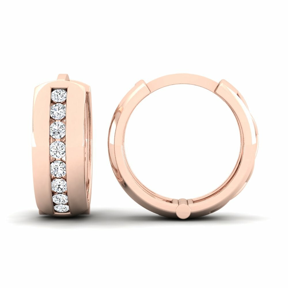 14k Oro Rosa Pendiente de mujer Bertsch