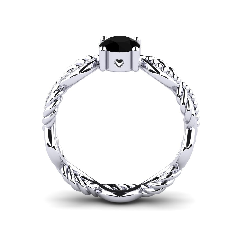 Black Diamond Engagement Ring Beta