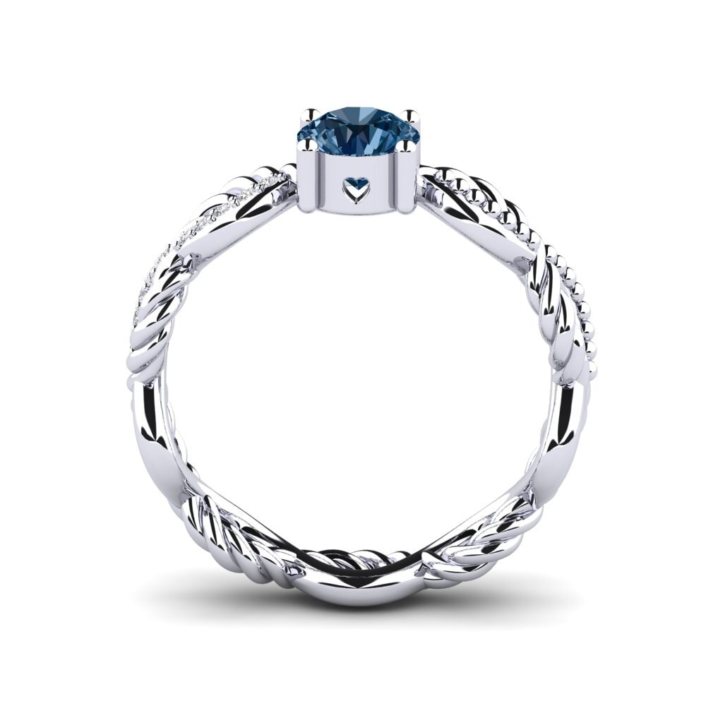 Blue Diamond Engagement Ring Beta