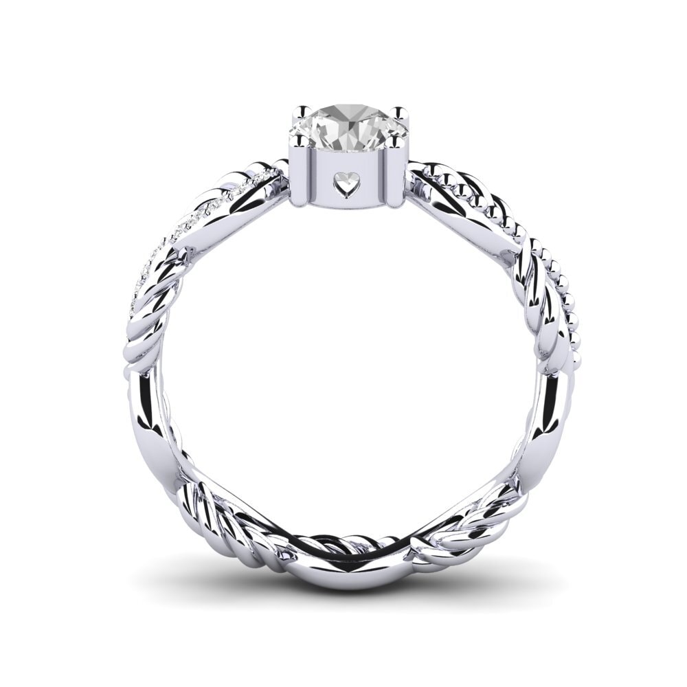 White sapphire Engagement Ring Beta