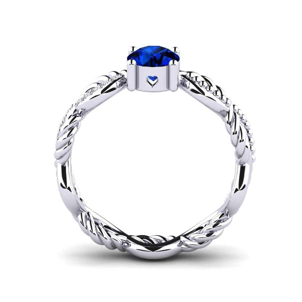Sapphire (Lab Created) Engagement Ring Beta