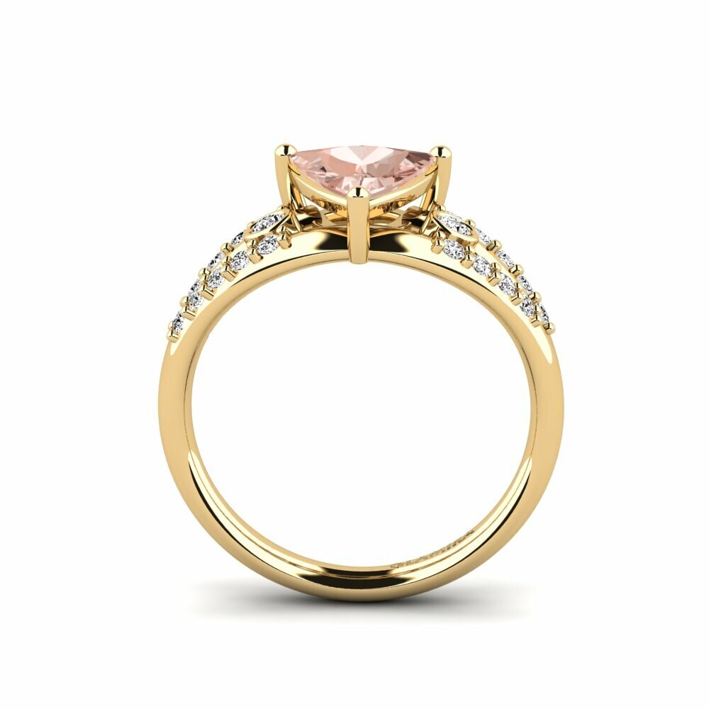 Morganite Engagement Ring Betella - Trillion