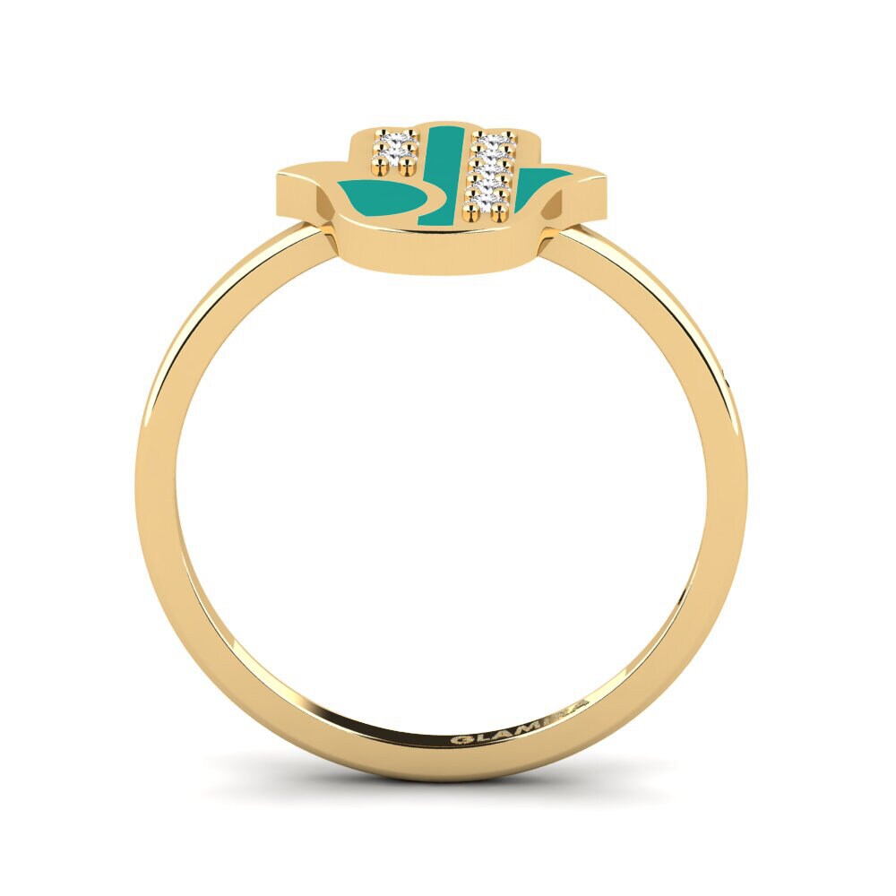 White sapphire Ring Bezorgd