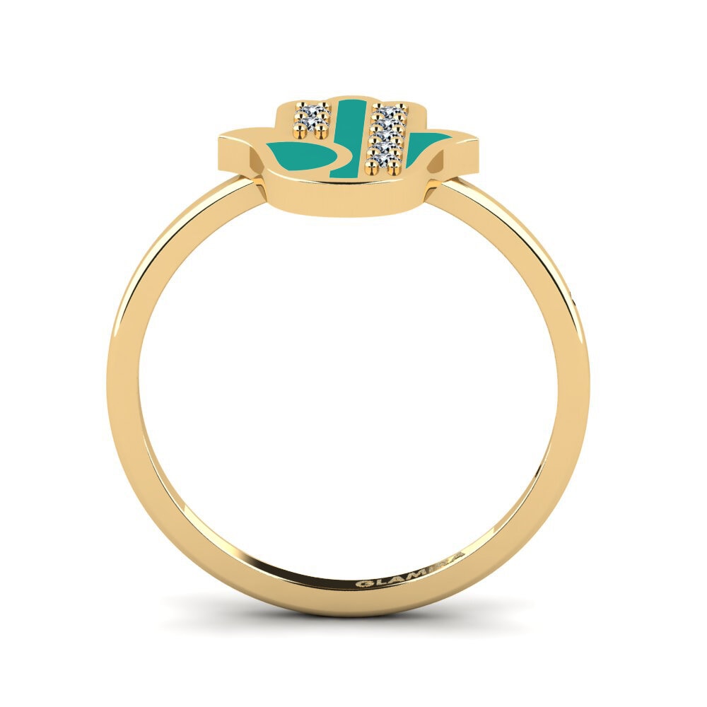 Zircone Bague Bezorgd