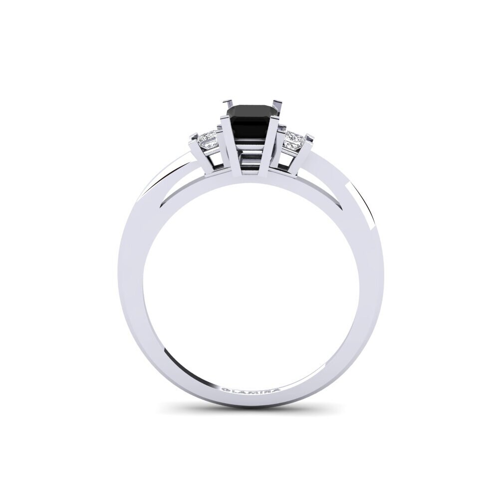 Black Onyx Engagement Ring Biarritz