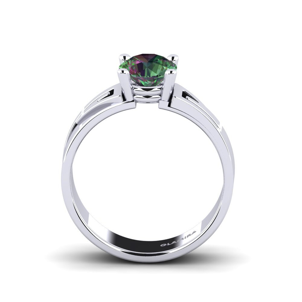 Topacio Místico Anillo de compromiso Biddie