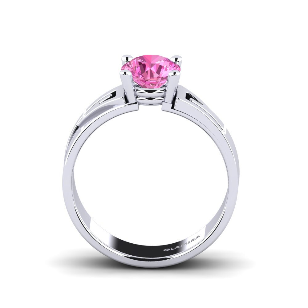 Topacio Rosa Anillo de compromiso Biddie