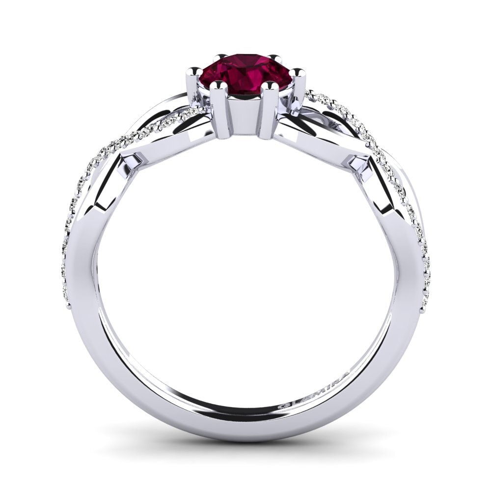Rhodolite Garnet Women's Ring Bifige