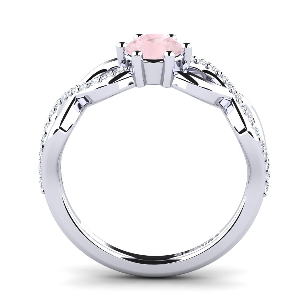 Rose Quartz Women's Ring Bifige