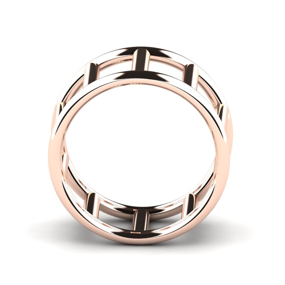 14k Oro Rosa Anillo Birista