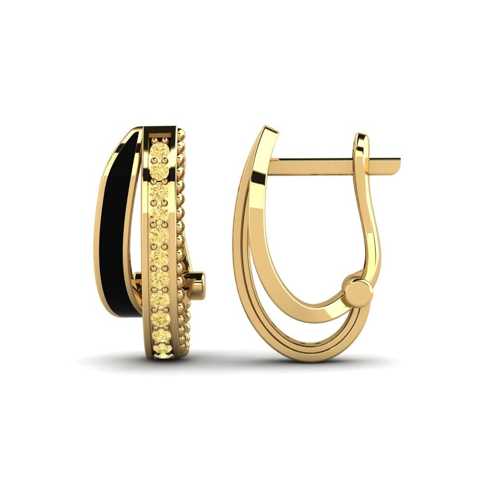 Compre Pendiente de mujer Birle en corte Redondo 0.26 Quilates 14k Oro ...