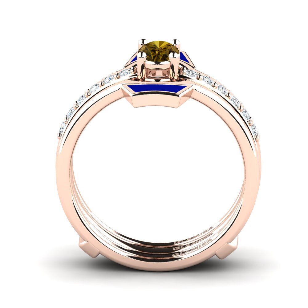 Brown Zircon Ring Blada SET