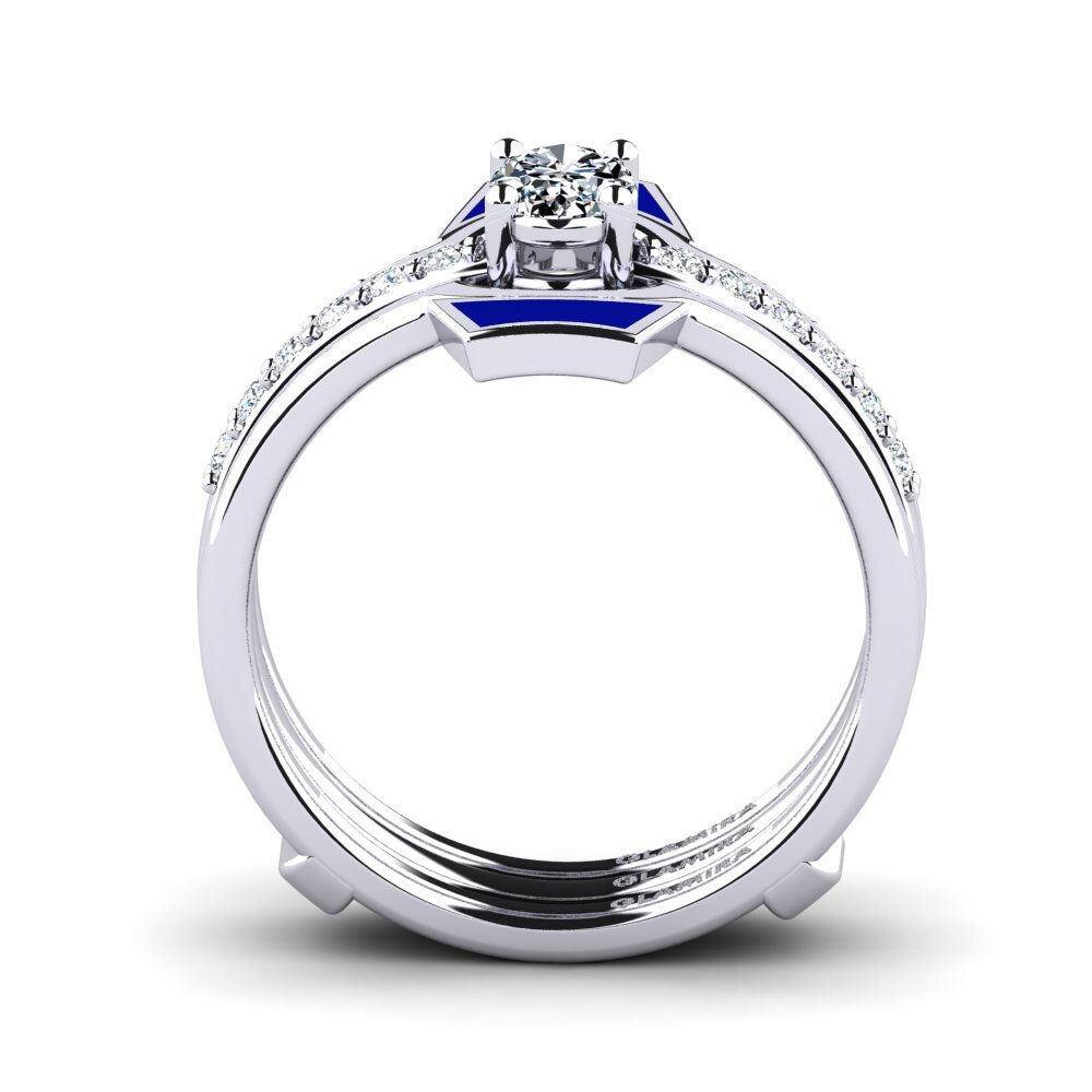 14ct White Gold Ring Blada SET