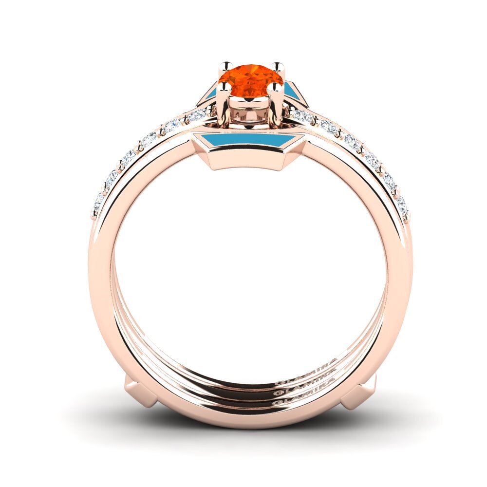 Fire Opal Ring Blada SET
