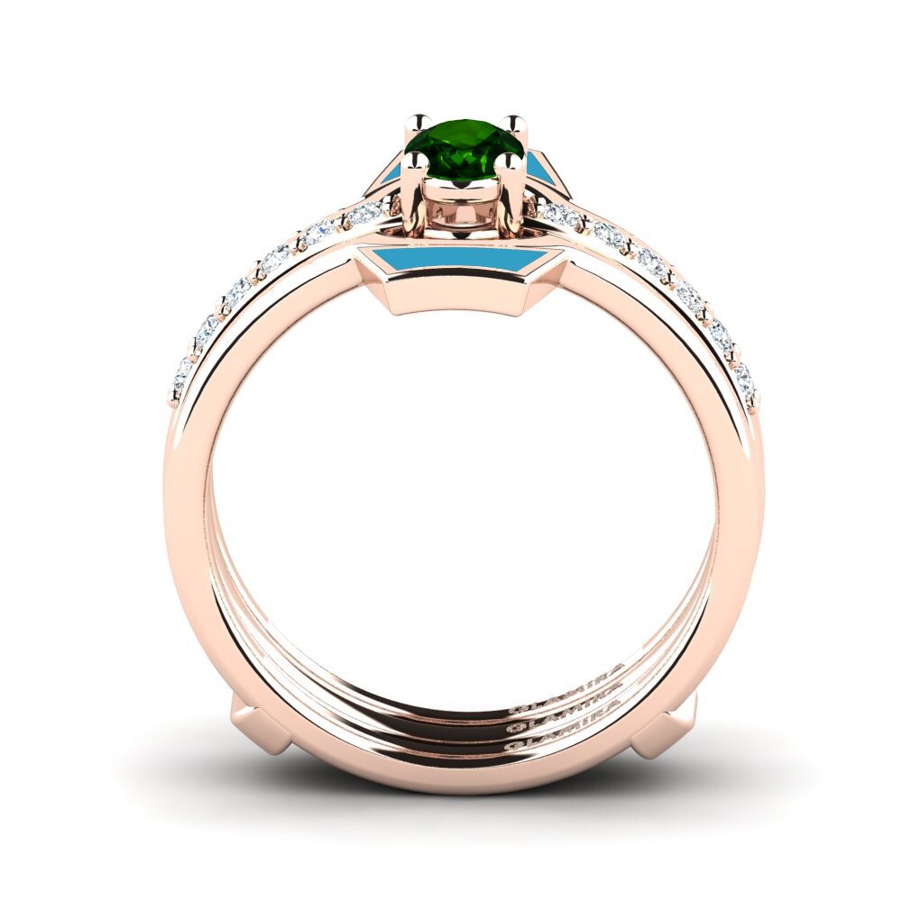 Green Tourmaline Ring Blada SET