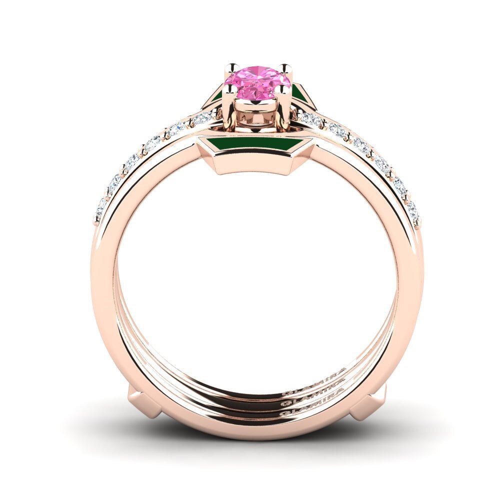 Pink Topaz Ring Blada SET