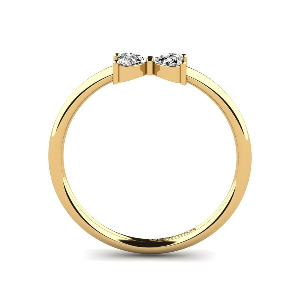 Corazón Moissanita Anillo Bleu