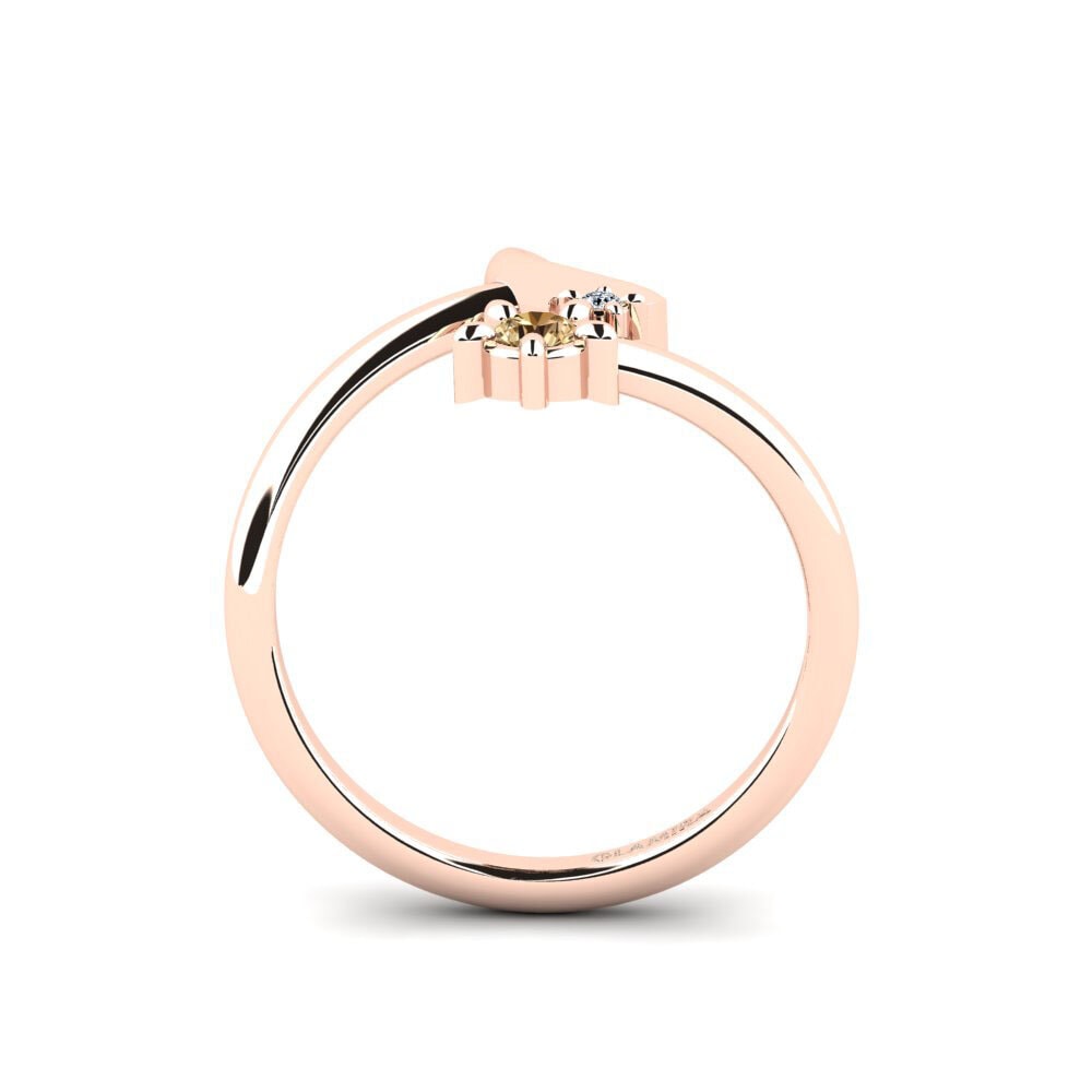 Diamant Brun Bague Bluarts