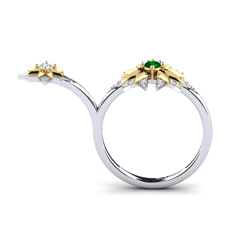 Circonita Verde Anillo Blue Shifted