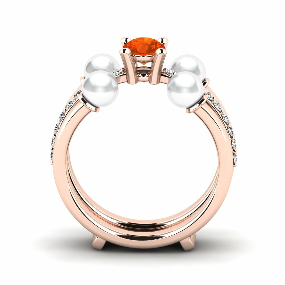 Opale de Feu Bague Bodend SET