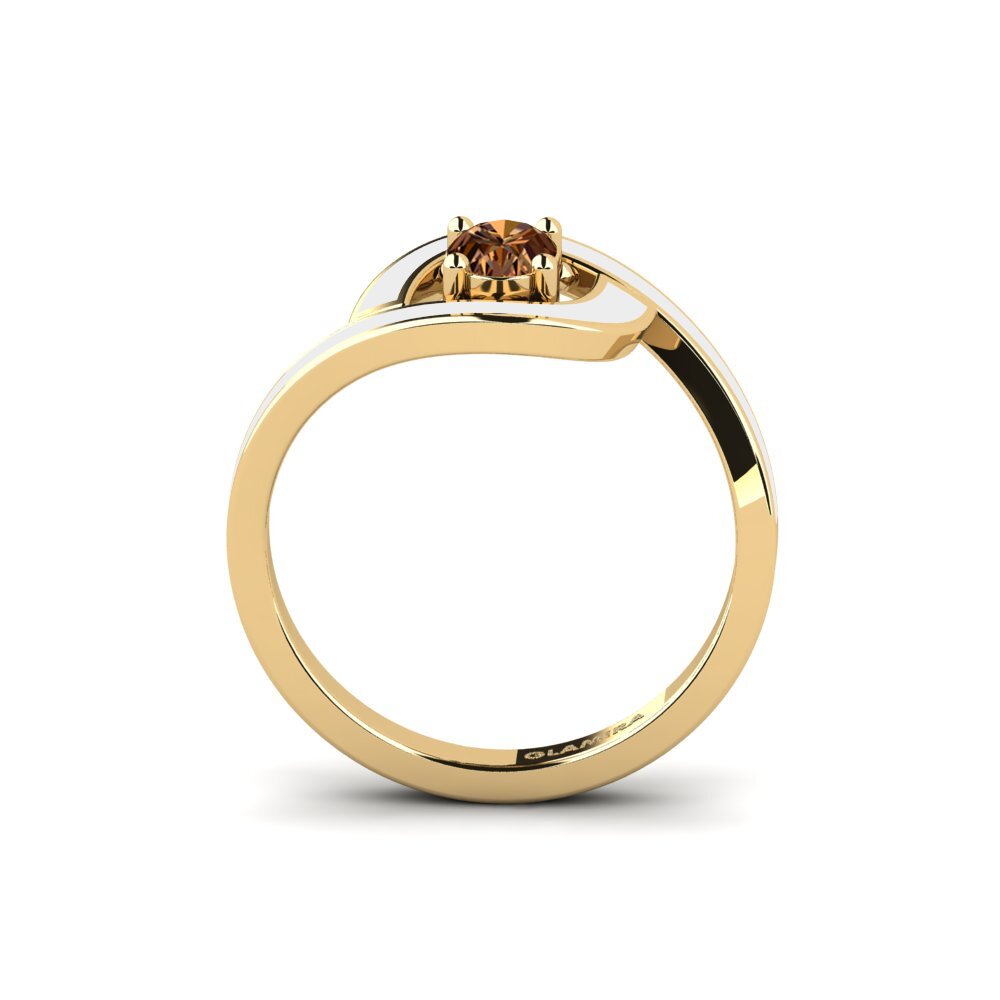 Brauner Diamant Ring Bogena