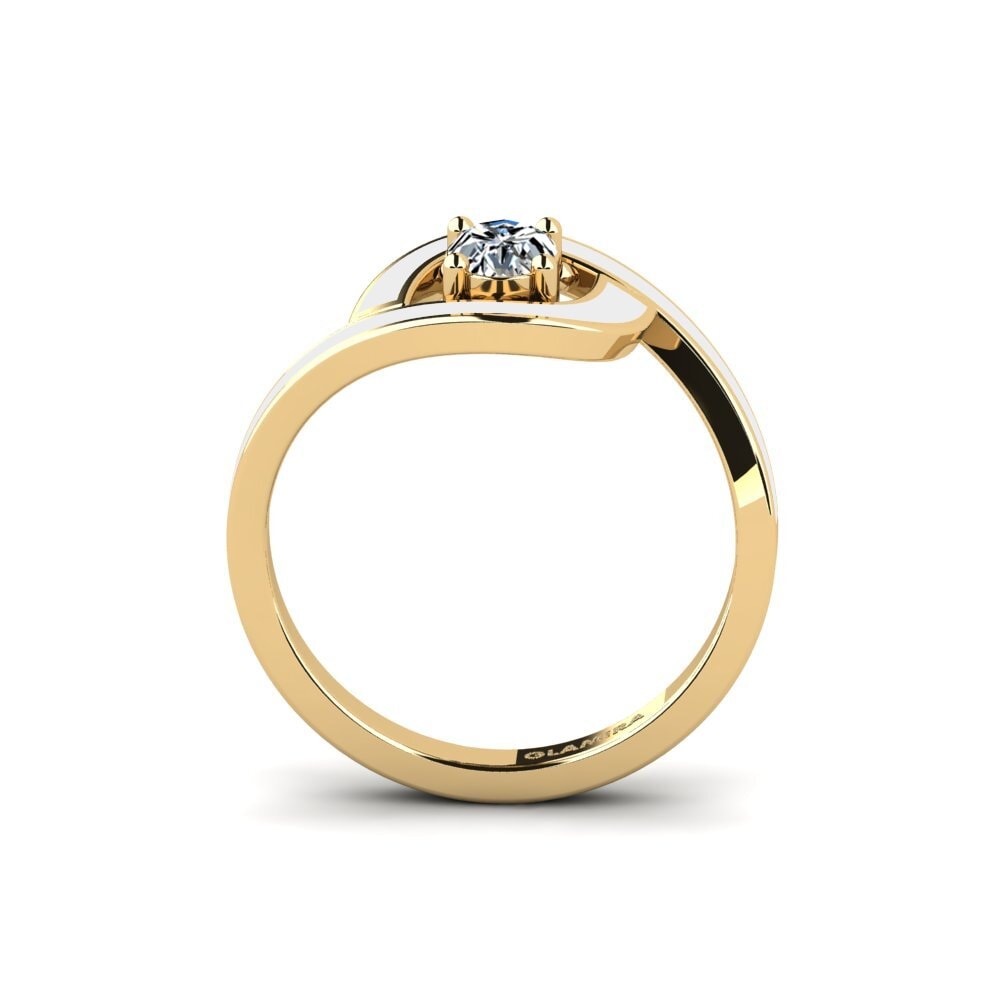 Gelbgold 375 Ring Bogena
