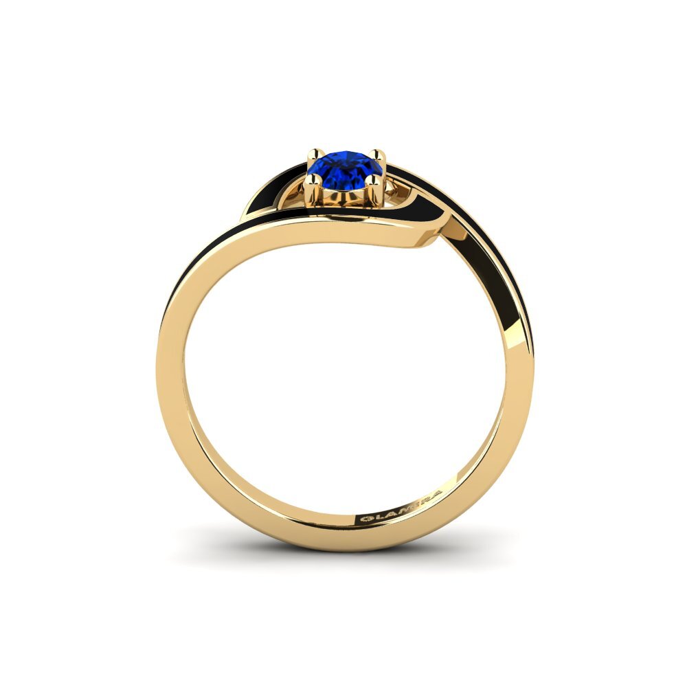 Saphir (im Labor gezüchtet) Ring Bogena