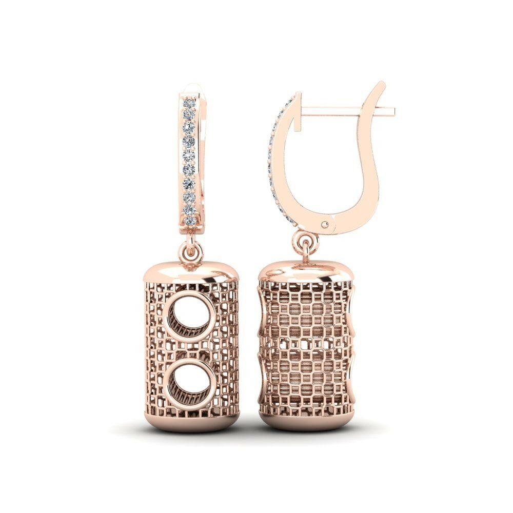 14k Oro Rosa Pendiente de mujer Bogota