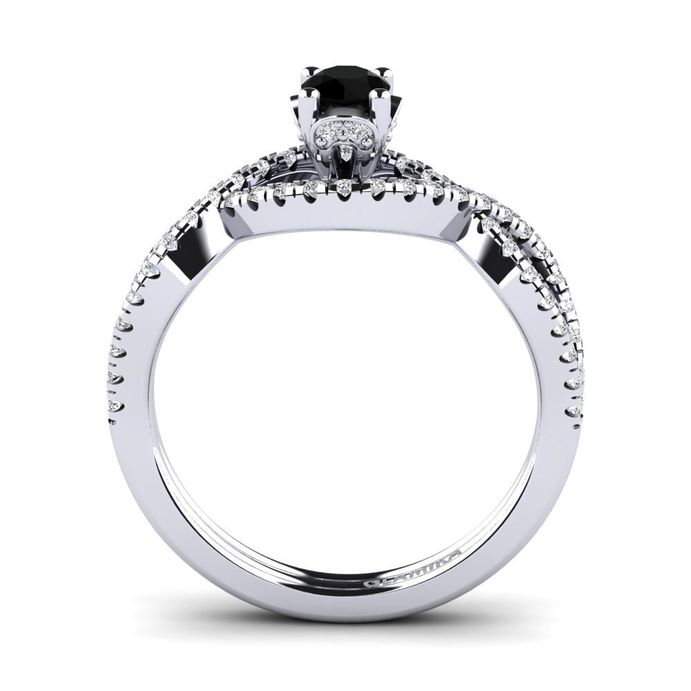 Black Diamond Engagement Ring Bonita 0.25 crt