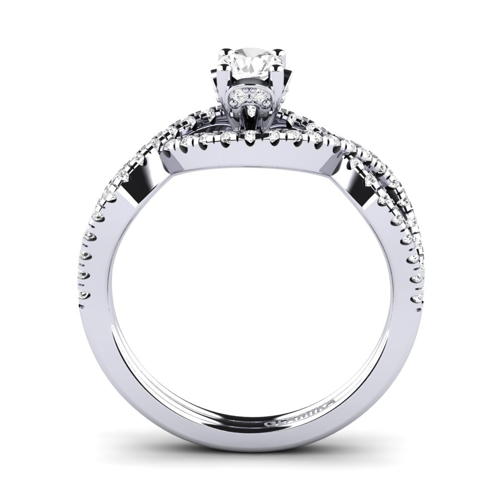 White sapphire Engagement Ring Bonita 0.25 crt