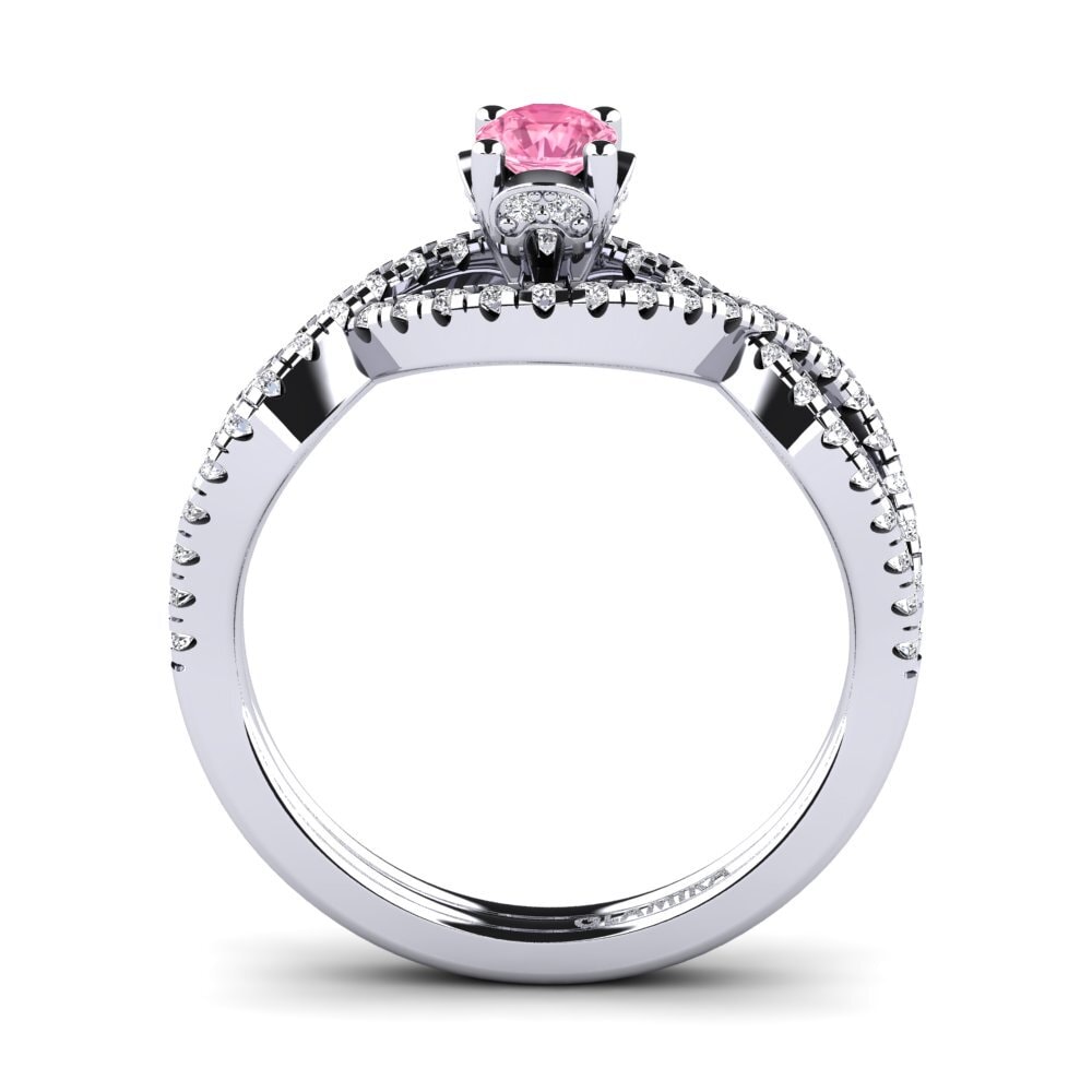 Pink Sapphire Engagement Ring Bonita 0.25 crt