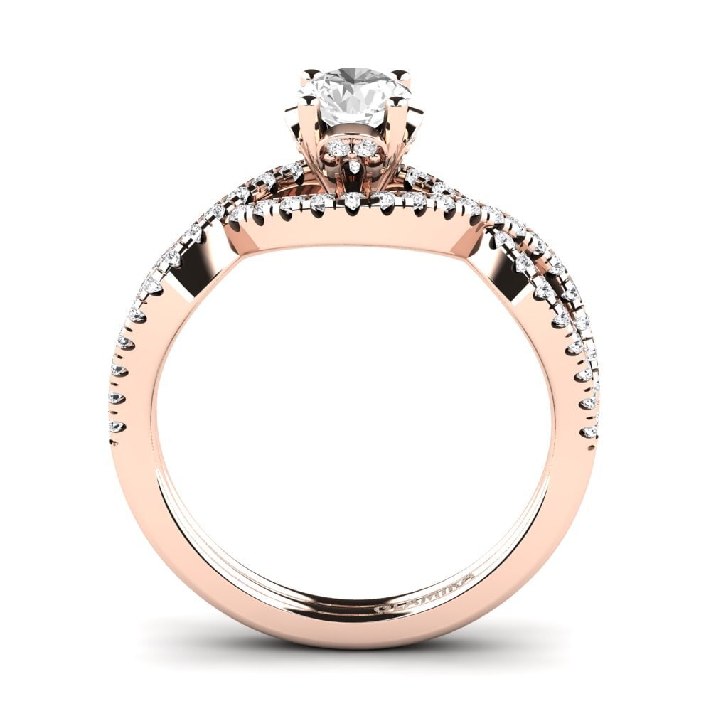 White sapphire Engagement Ring Bonita