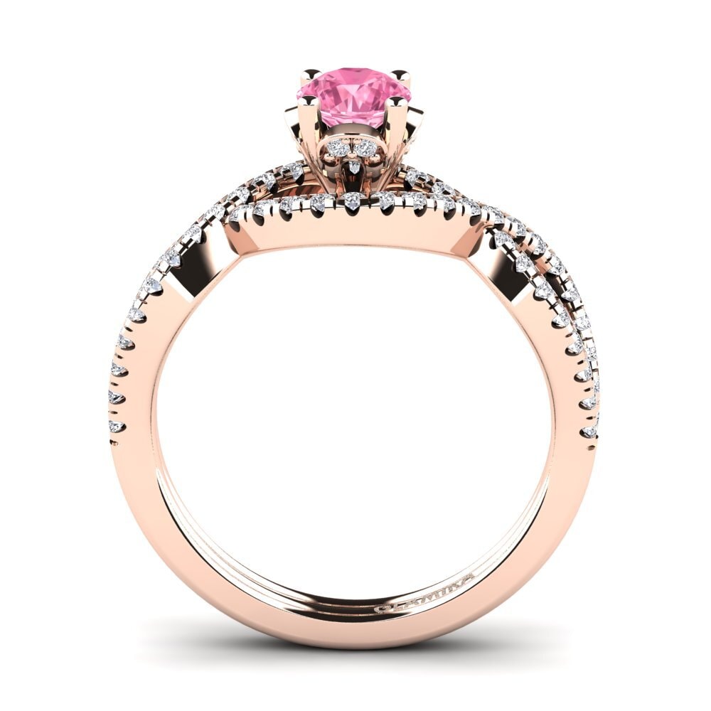 Pink Sapphire Engagement Ring Bonita