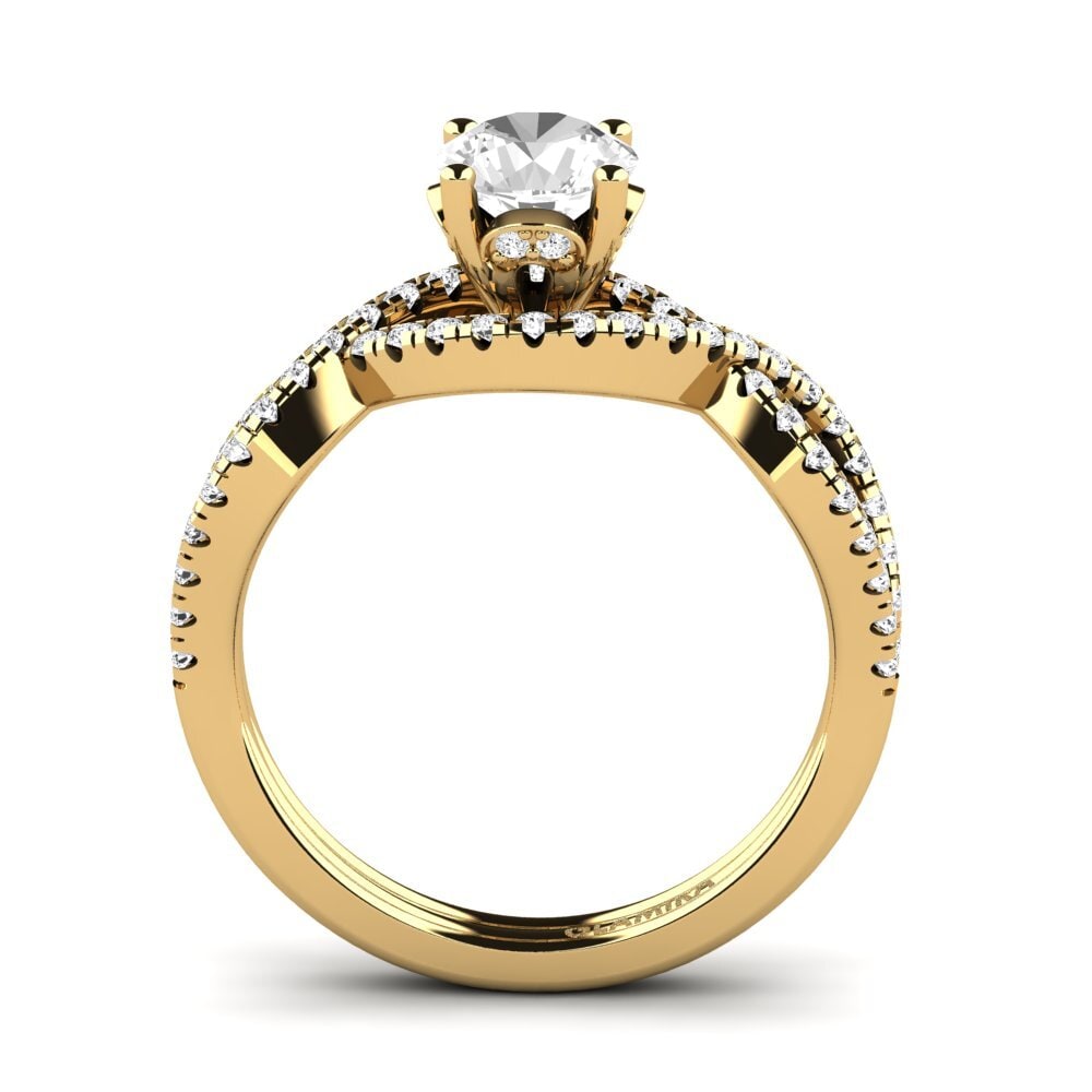 White sapphire Engagement Ring Bonita 0.8 crt