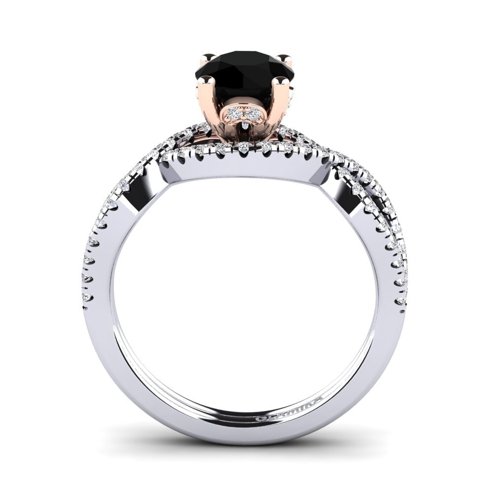 Black Diamond Engagement Ring Bonita 1.0 crt