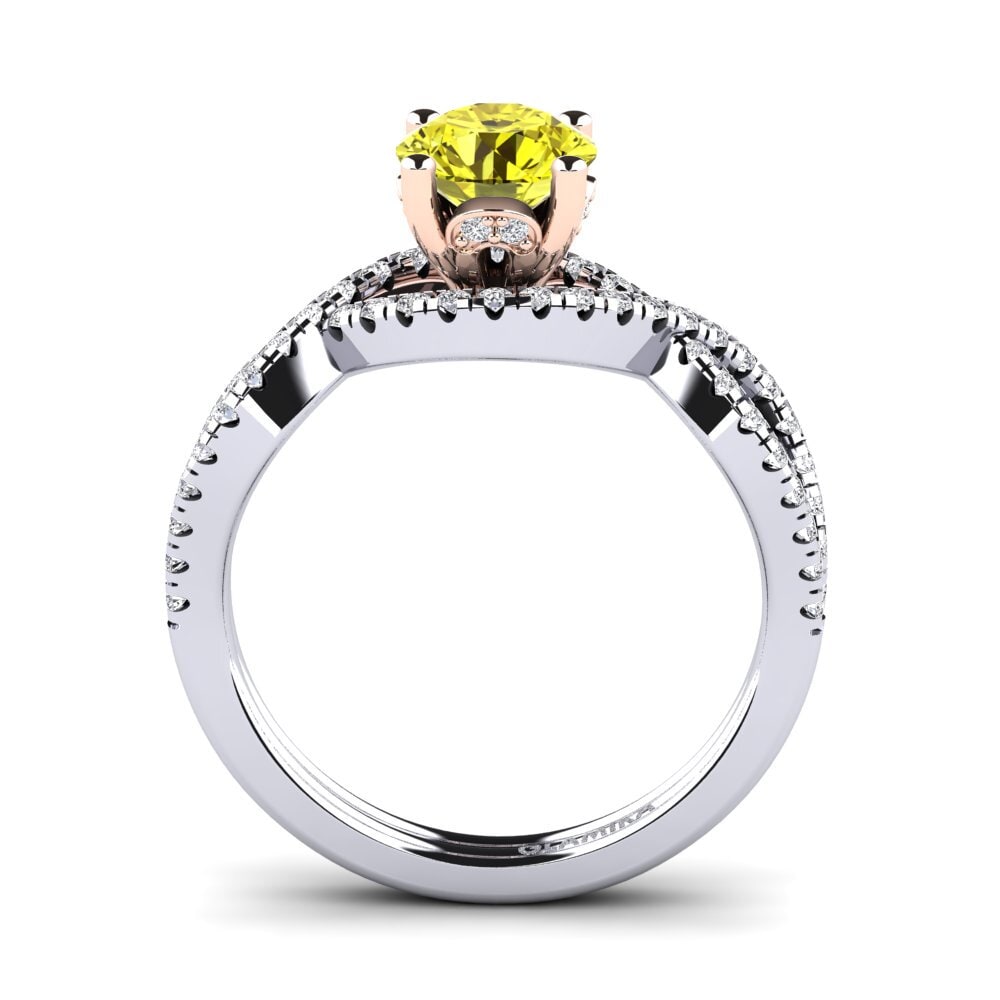 Yellow Diamond Engagement Ring Bonita 1.0 crt