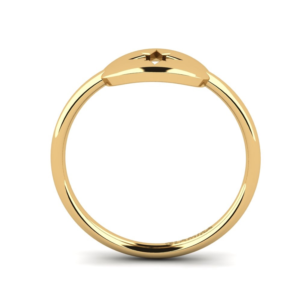 9k Oro Amarillo Anillo Bosh