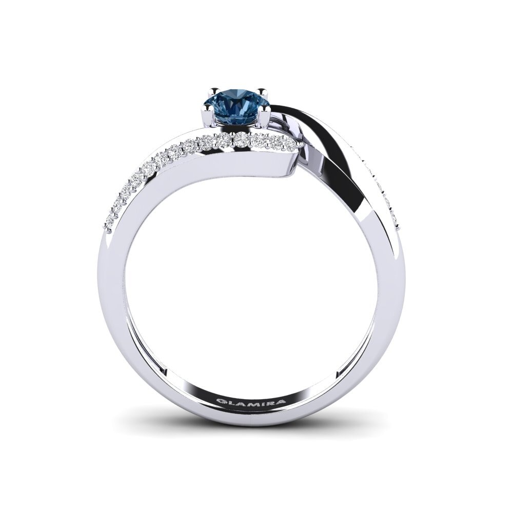 Diamant Bleu Bague de fiançailles Bostanget