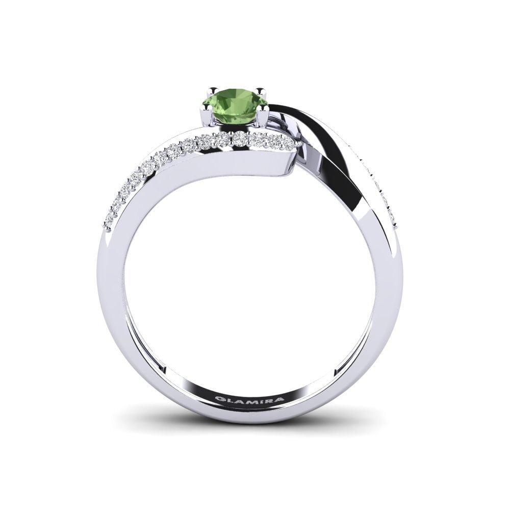 Green Sapphire Engagement Ring Bostanget