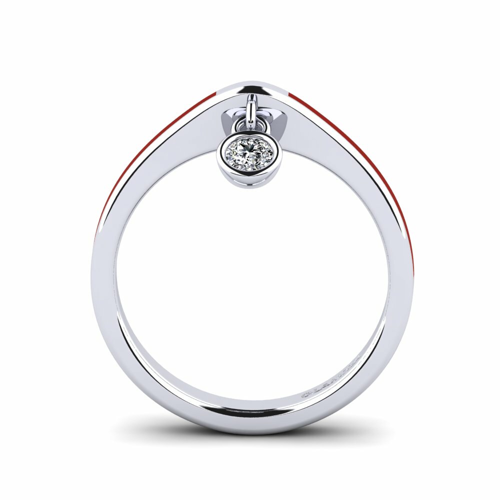 Argent Blanc Bague Botilda