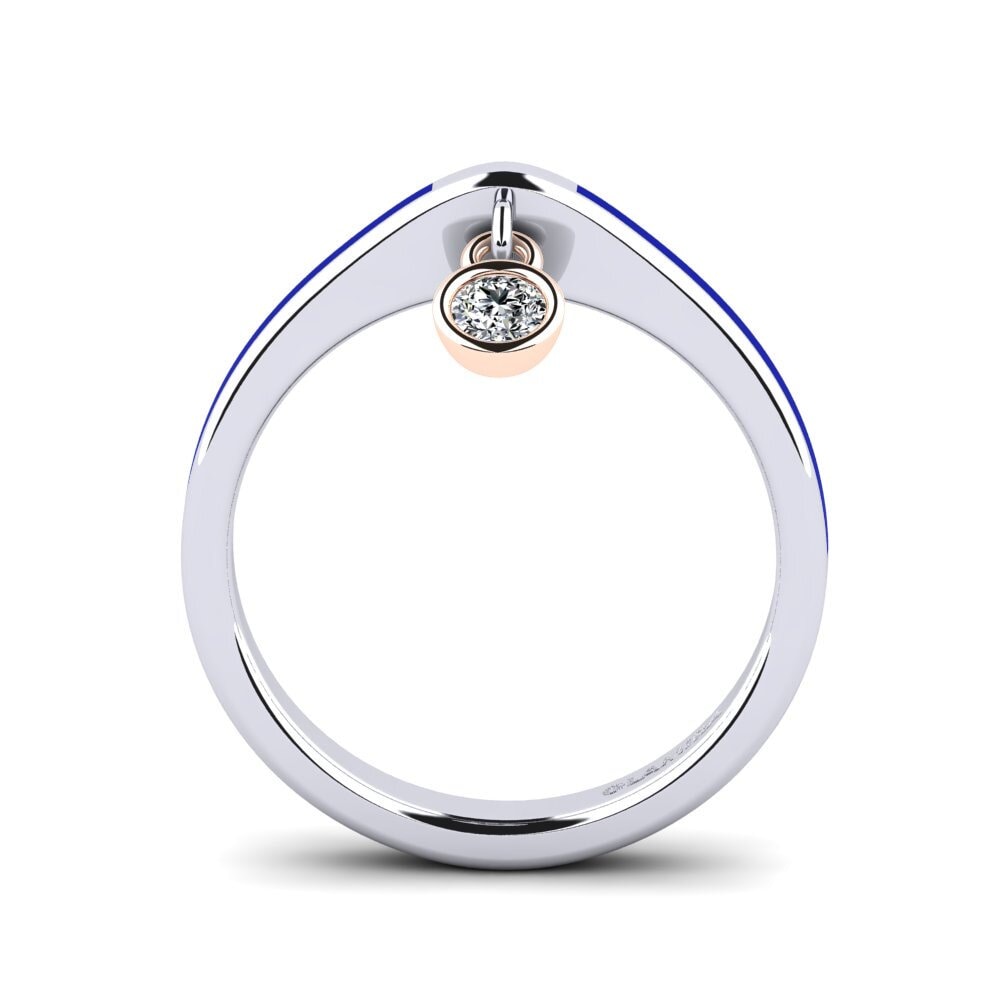 585 Weiß & Rotgold Ring Botilda