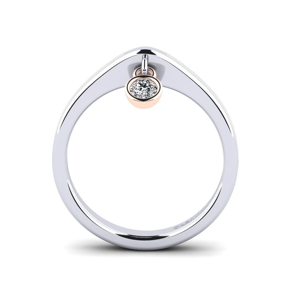750 Weiß & Rotgold Ring Botilda