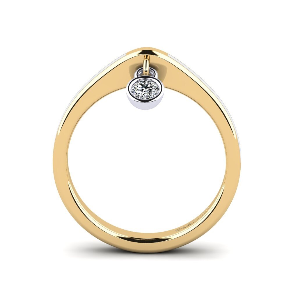 375 Gelb & Weißgold Ring Botilda