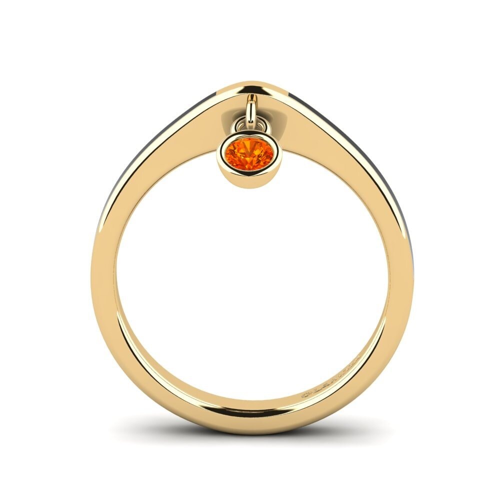 Orangefarbener Saphir Ring Botilda