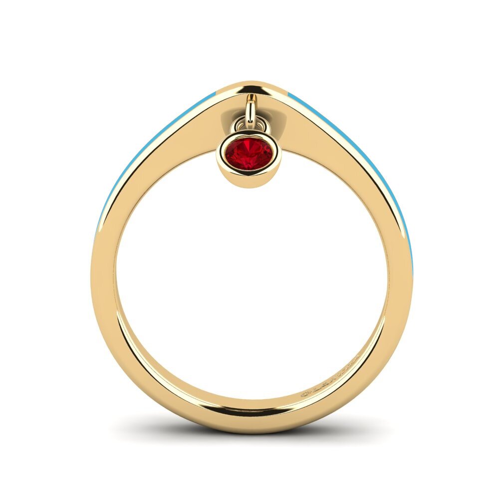 Roter Zirkonia Ring Botilda