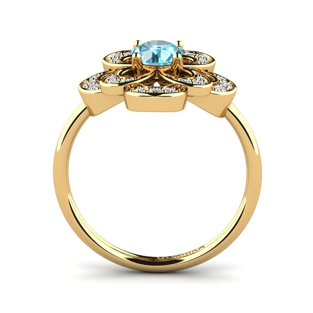 Blauer Zirkon Ring Brage