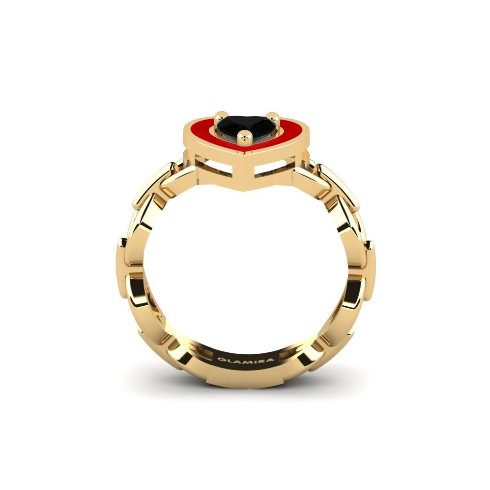 Schwarzer Onyx SYLVIE Ring Braks - B