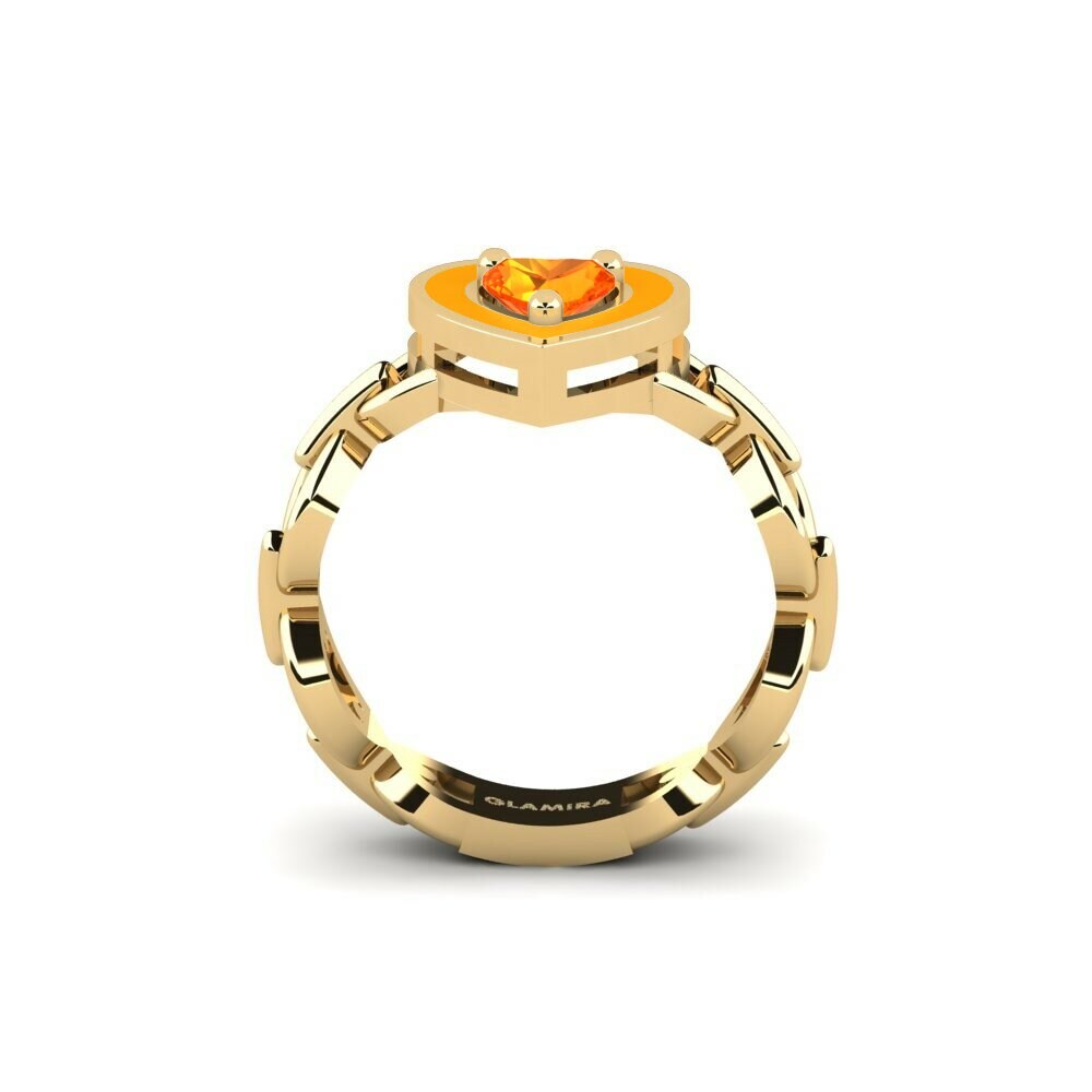 Saphir orange SYLVIE Bague Braks - B