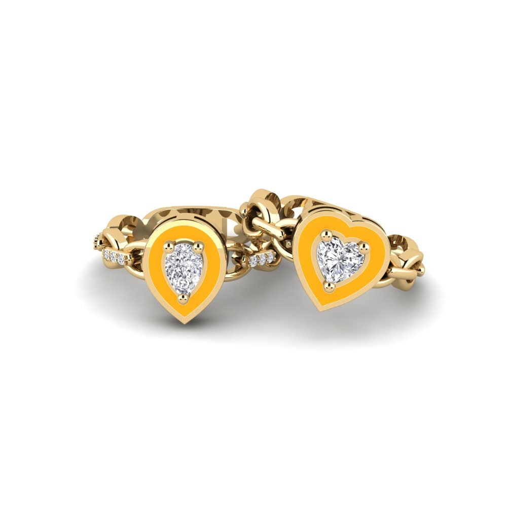 Diamond Stackable Ring Braks - SET
